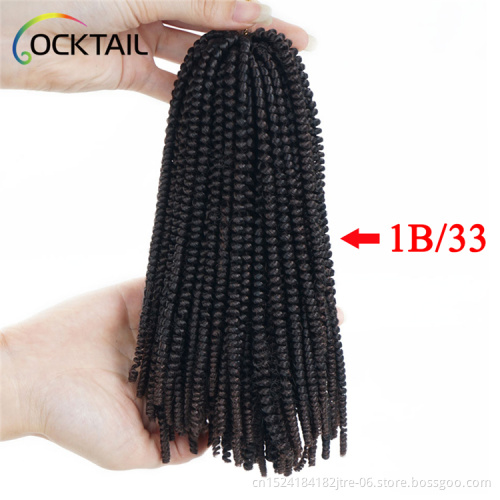 spring twist crochet braid hair ,color 18 inch kenya  braid color no 33
